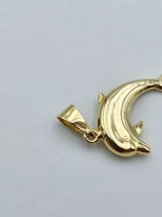 Colgante de Oro 18K, Delfín, 0,74gr, 2cm