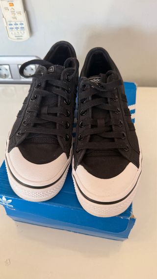 Adidas Nizza Negro y Blanco