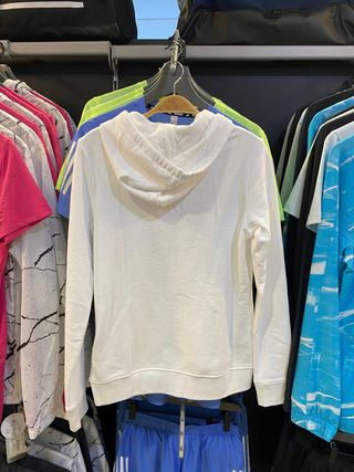 Sudadera Puma Mujer Ess Metallic Hoodie Blanca