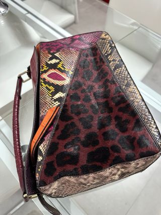 Bolso Puzzle Piel Estampada Multicolor