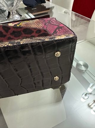 Bolso Puzzle Piel Estampada Multicolor