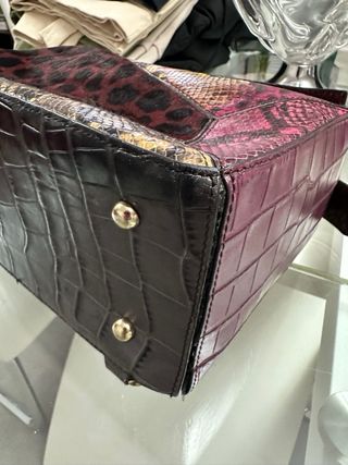 Bolso Puzzle Piel Estampada Multicolor