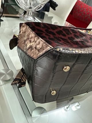 Bolso Puzzle Piel Estampada Multicolor