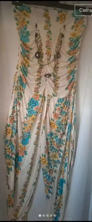 Mono largo estampado floral