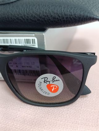 CHRIS RB4187 NEGRO Mate Polarizada Nueva ORIGINAL