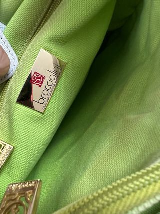 Bolso Braccialini lona y piel estampado floral