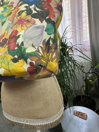 Bolso Braccialini lona y piel estampado floral