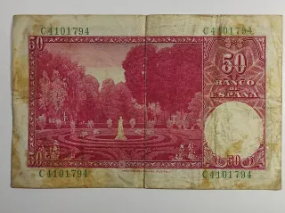 Billete 50 Pesetas Banco de España 1951