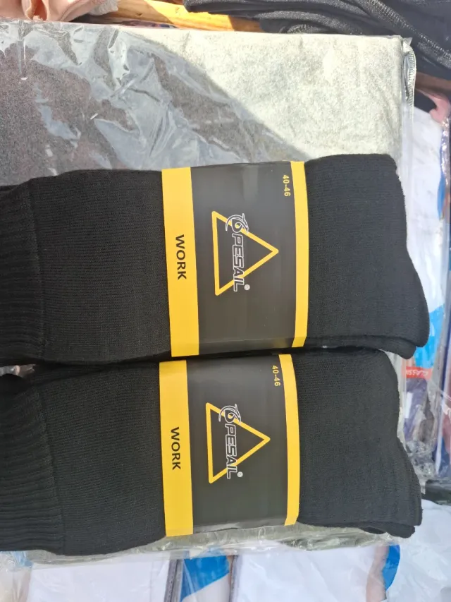 6 paia di calzini da lavoro neri PESAL taglia 40-46