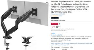 Pack 2 Monitores Samsung 27 FHD + Brazo