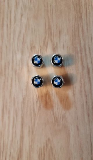 Pack de 4 Uds tapón válvula rueda con logo de BMW.