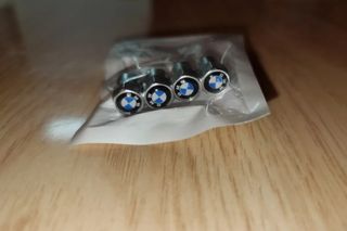 Pack de 4 Uds tapón válvula rueda con logo de BMW.