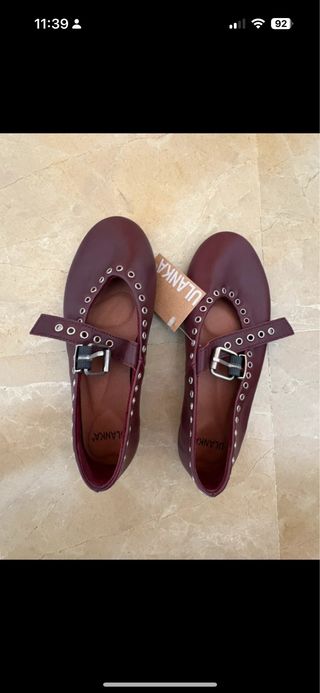Zapatillas bailarina ULANKA rojas