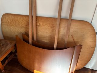 Mesa de comedor extensible madera 160x90