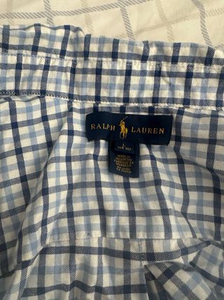 Camisa Polo Ralph Lauren cuadros azul