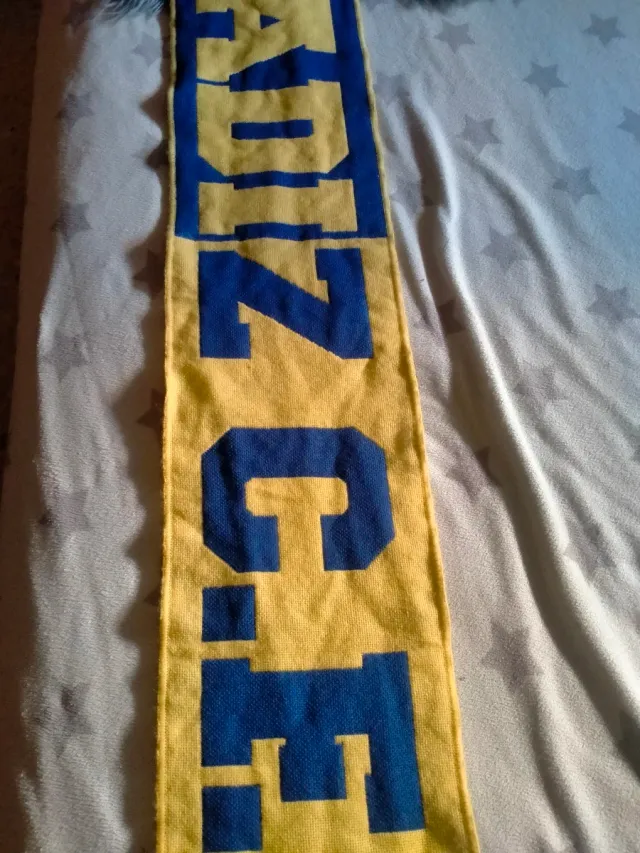 Bufanda Cádiz C.F. Amarilla y Azul