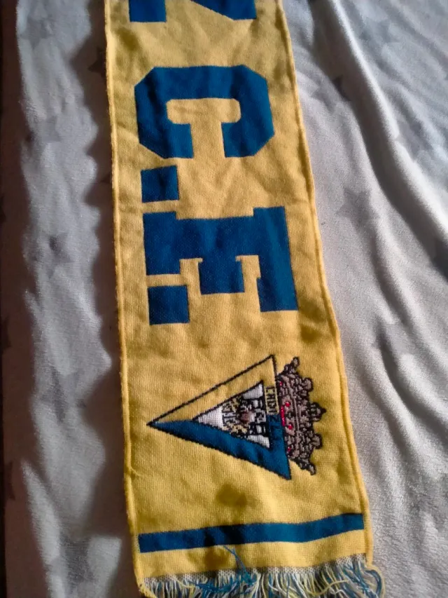 Bufanda Cádiz C.F. Amarilla y Azul