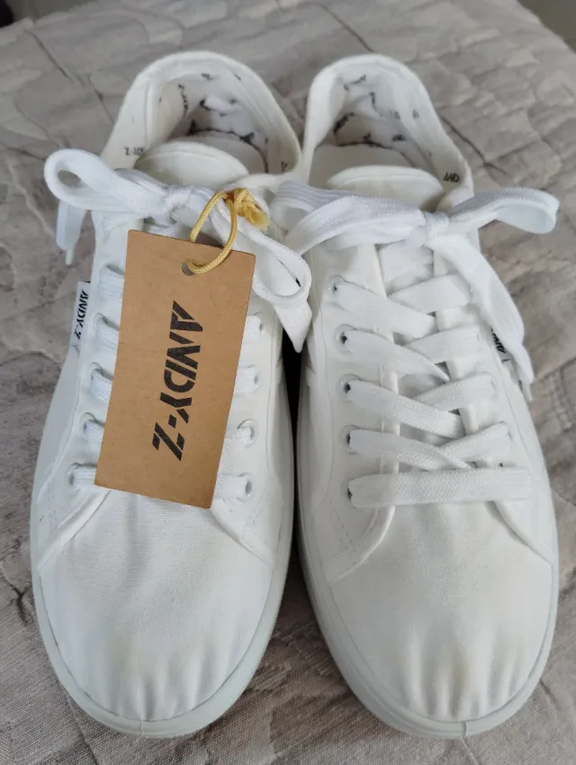 Zapatillas Z-DY tela blancas