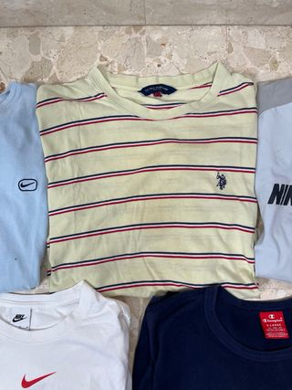 Lote 5 Camisetas Hombre XL Nike, Champion, Polo as