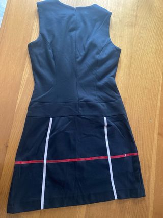 Mini abito nero e rosso