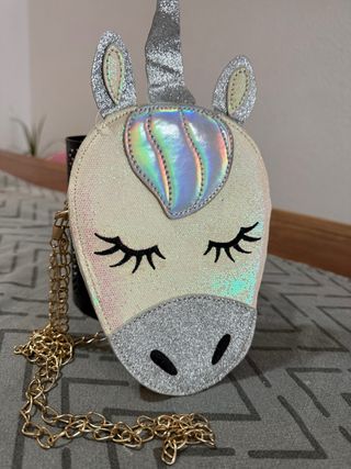Bolso Unicornio Cadena Dorada 