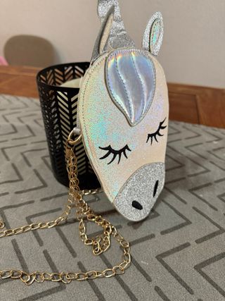 Bolso Unicornio Cadena Dorada 