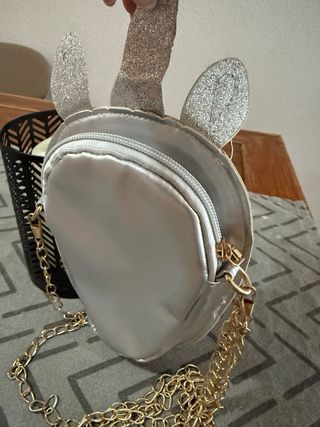 Bolso Unicornio Cadena Dorada 