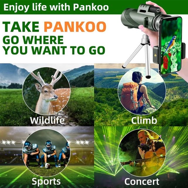 Telescopio Monocular HD 12x50 Impermeable