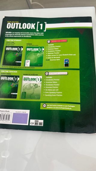 libro de ingles primero de bachillerato/outlook