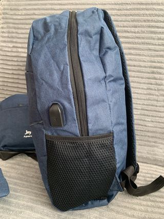 Set 3 Piezas mochila, bolso, NUEVOS - Azul