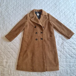 Cappotto in velluto a coste larghe