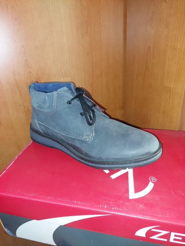 Scarpe uomo polacco pelle antracite