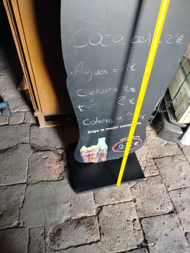 Pizarra Coca-Cola Bar