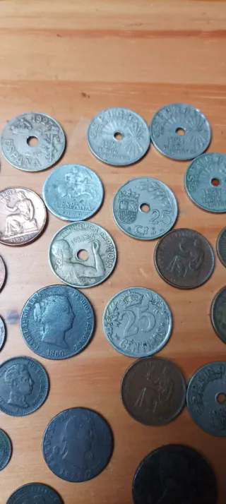 Lote monedas españolas antiguas