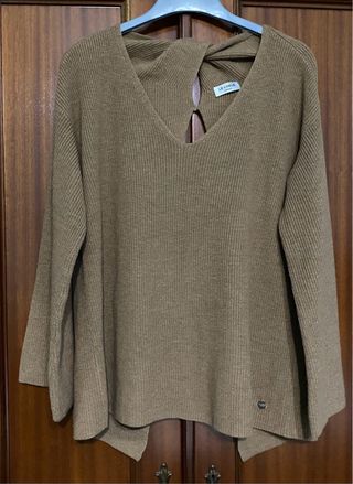 Twinset jersey Oversize Marrón