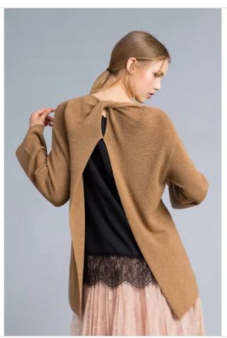 Twinset jersey Oversize Marrón