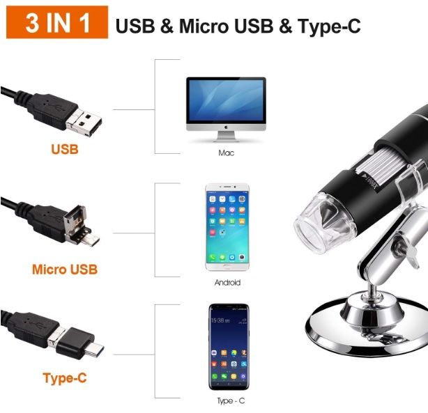 Microscopio Profesional Digital USB