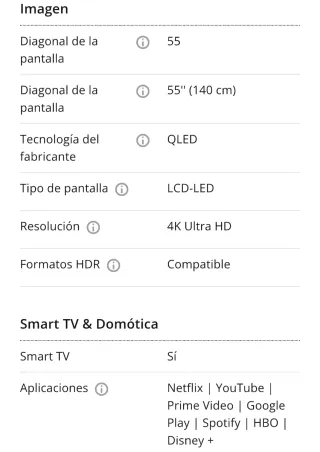 TV Samsung QLED 55 QE55Q60RAT