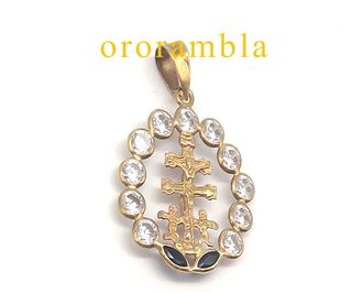 Colgante Oro 18k Cruz Caravaca