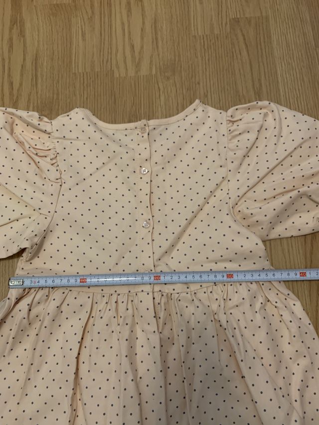 Vestido niña lunares manga abullonada