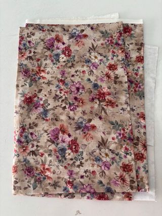 Retal tela estampado floral