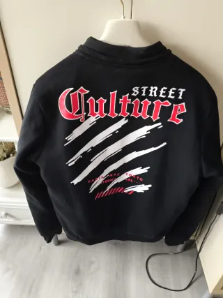 Chaqueta acolchada negra hombre