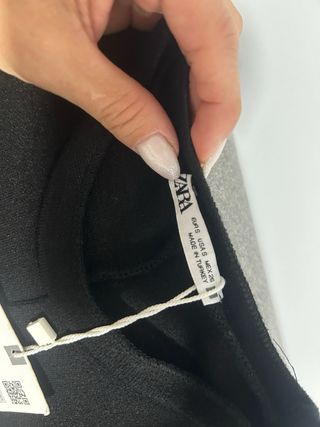 Vestido Zara Negro Manga Corta