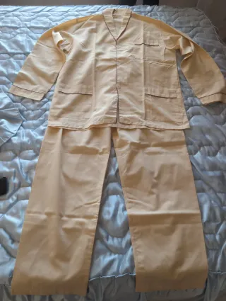 Pijama hombre beige