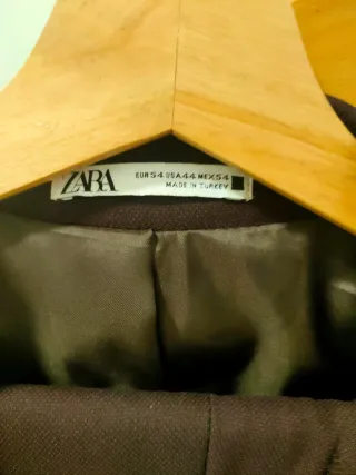 Traje Zara Granate T.54 Pantalón 46