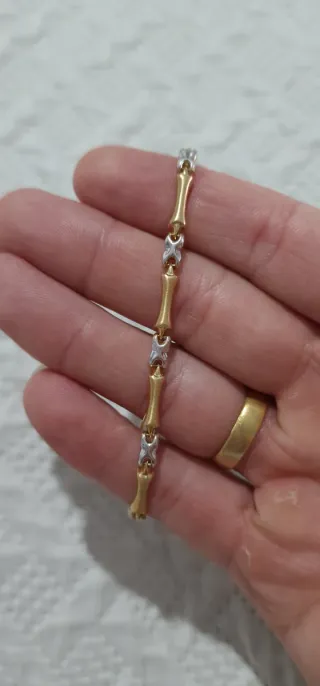 Pulsera Oro 18k bicolor
