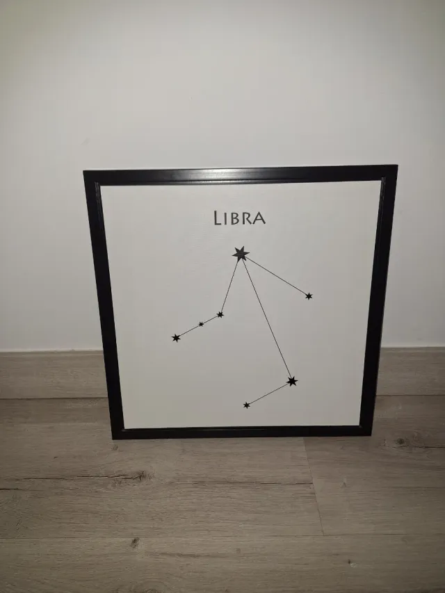 Cuadro Decorativo Constelación Libra