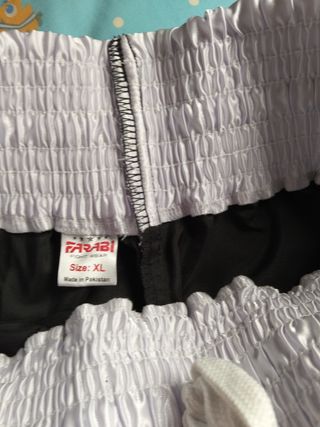 Pantalón de boxeo Farabi negro y blanco ,