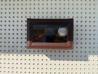 Caja para 3 relojes, marrón tapa de cristal