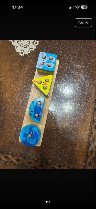 Gioco in legno forme animali